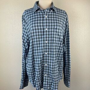 Nautica Classic Stretch Fit Button Down Shirt Size L EUC